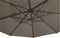 Outdoor Living - Zweefparasol VirgoFlex taupe Ø3,5mtr