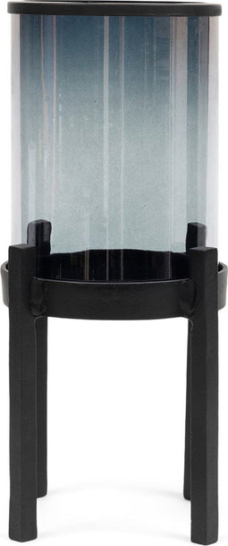 Riviera Maison Windlichten voor Binnen - Lincoln Hurricane On Stand - Zwart - 1 Stuks