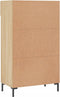 vidaXL - Schoenenkast - 60x35x105 - cm - bewerkt - hout - sonoma - eikenkleurig