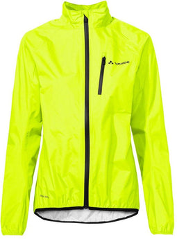 Vaude Drop III Regenjack neon geel dames