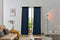 Larson - Velvet Gordijnen - 1.4m x 2.5m - Haken - Blauw