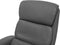 Relaxfauteuil LEGEND met voetenbank Kunstleer Grijs
