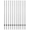 vidaXL - Heipalen - 22 - stuks - U-Channel - Grijs - 160 - cm - Staal