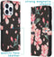 iMoshion Hoesje Geschikt voor iPhone 13 Pro Hoesje Met Pasjeshouder - iMoshion Design Softcase Bookcase - Zwart / Blossom Watercolor Black