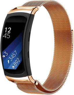 iMoshion Bandje Geschikt voor Samsung Gear Fit 2 / 2 Pro - iMoshion Milanees magnetische band - Rosé Goud