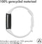 imoshion Siliconen bandje - Geschikt voor Fitbit Charge 6, Charge 5 - Wit - S