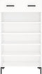 vidaXL - Schoenenkast - 60x35x105 - cm - bewerkt - hout - wit