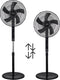 TZS First Austria 5553-4 - Staande Ventilator - 3 standen 135 cm - Zwart