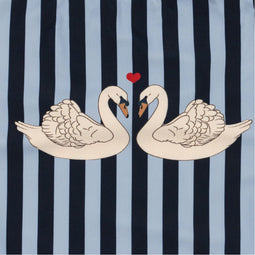 Konges Sløjd Dea Zwempak/Badpak Frill - Navy Stripe - Maat 3 jaar