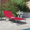 vidaXL - Opvouwbaar - Ligbed - Draagbaar - Rood - 600D - Oxford - Stof