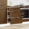 vidaXL - Keuken - onderkast - Kalmar - bewerkt - hout - bruin - eikenkleur