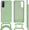 iMoshion Hoesje Geschikt voor Samsung Galaxy S21 Hoesje Met Koord - iMoshion Color Backcover met afneembaar koord - Groen