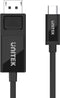 UNITEK V1146A tussenstuk voor kabels USB-C DisplayPort Zwart