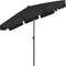 vidaXL - Strandparasol - 200x125 - cm - zwart
