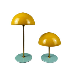 ALONG LED Mini Tafellamp - Set van 2 - Curry Turquoise (2 stuks)