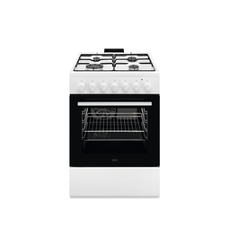 AEG CKB64101BW - Gasfornuis 60 cm - 4-pits - Wit