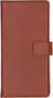 Selencia Hoesje Geschikt voor Samsung Galaxy Note 10 Hoesje Met Pasjeshouder - Selencia Echt Lederen Bookcase - Lichtbruin