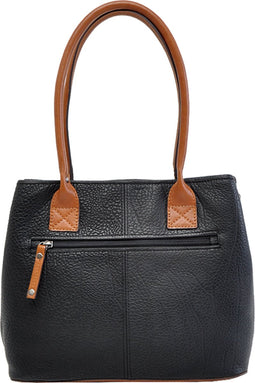 Berba Medium Schoudertas Dames - Leer - Chamonix - Zwart