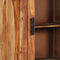 vidaXL - Hoge - kast - 50x30x110 - cm - massief - sheeshamhout