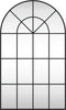 vidaXL - Wandspiegel - boog - 60x100 - cm - ijzer - zwart