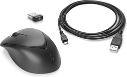 HP Premium - Muis - Draadloos - Laser - 3 knoppen - Ambidextrous - Zwart