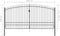 vidaXL - Hekpoort - dubbele - deur - met - speren - bovenkant - 400x248 - cm