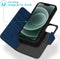 iMoshion Hoesje Geschikt voor iPhone 13 Mini Hoesje Met Pasjeshouder - iMoshion Uitneembare 2-in-1 Luxe Bookcase - Blauw