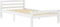 vidaXL - Bedframe - massief - grenenhout - wit - 100x200 - cm