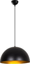 Moderne hanglamp zwart goud 40 cm | Canti