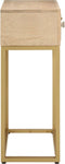 vidaXL - Wandtafel - 90x30x76 - cm - massief - mangohout - en - ijzer