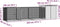 vidaXL - Kippenhok - 400x91x100 - cm - gegalvaniseerd - staal - grijs