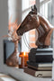 J-Line decoratie Paardenkop - polyresin - bruin