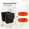 New Looxs ® Tulum Double - Dubbele Fietstas - 100% Gerecycled Polyester - Geschikt voor Elektrische Fietsen - Geschikt voor elke Bagagedrager - 32 Liter - Zwart