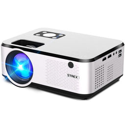 Strex Beamer - Full HD - 1920x1080P - 7000 Lumen - Draadloos Streamen Via WiFi - Mini Projector