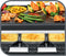 Tefal Inox RE4588 - Gourmetstel - 10 pannetjes - zwart