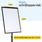 BRASQ Flipover Verrijdbaar Deluxe - 70x100 cm - Verstelbaar - Magnetisch - Zwart