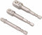 Benson Bit verlenger set - 60, 100 en 150 mm - 16 delig - chroom vanadiumstaal - magnetisch