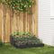 vidaXL - Tuinbak - 3-laags - 90x90x35 - cm - Zwart - Staal