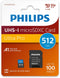 Philips FM51MP65B/00 - Micro SDXC Kaart 512GB - UHS-I U3 V30 4K (1 stuk)