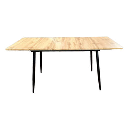 Eettafel Versa - Bijzettafel Eettafel - 70 X 75 X 160 CM - Bruin Zwart