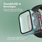 imoshion Screenprotector - Geschikt voor Apple Watch Series 7 / 8 / 9 - 41mm - Full Cover Hard Case / Beschermend Hoesje - Donkergroen