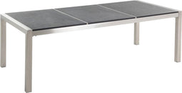 Beliani GROSSETO - Tuintafel - Grijs - RVS