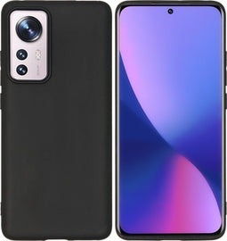 iMoshion Hoesje Geschikt voor Xiaomi 12X / 12 Hoesje Siliconen - iMoshion Color Backcover - Zwart