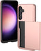 iMoshion Hoesje Geschikt voor Samsung Galaxy S24 Hoesje - Ruimte voor 2 pasjes - iMoshion Backcover met pasjeshouder - Rosé Goud