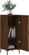 vidaXL - Dressoir - 34,5x34x90 - cm - bewerkt - hout - bruin - eikenkleur