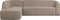 BePureHome Sloping Hoekbank Links - Chenille - Naturel - 77x274x225