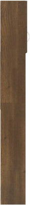 vidaXL - Wasmachinekast - 64x25,5x190 - cm - bruin - eikenkleur