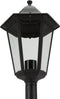 Ranex 5000.037 - Tuinpaal - Klassiek lantaarnpaal - E27 fitting - 125 cm - Weersbestendig - Aluminium Glas