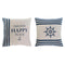 Kussen Home ESPRIT Wit Marineblauw 45 x 10 x 45 cm (2 Stuks)