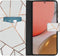 iMoshion Hoesje Geschikt voor Samsung Galaxy A72 Hoesje Met Pasjeshouder - iMoshion Design Softcase Bookcase - Meerkleurig / White Graphic